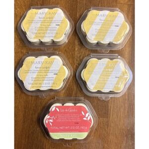 Lot of 5 Mary Kay Lemon Parfait Into the Garden Fizzy Balls For Feet Pedicure